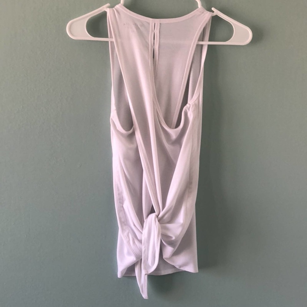 Athleta Essence Vital Tie Back Tank Top WHITE XXS - Picture 7 of 16